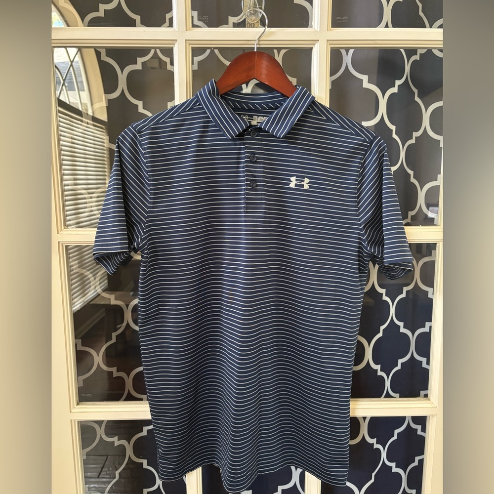 Under Armour Boys’ Navy and White Polo Shirt